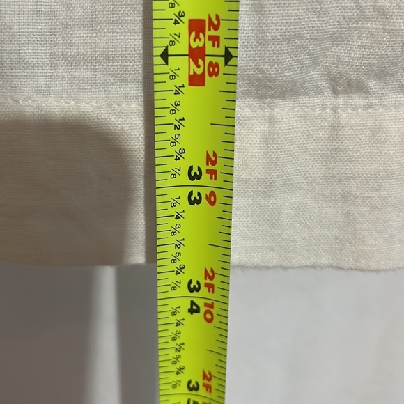 Zara Woman Ivory Linen Cap Sleeve Aztec Embroidered Sheer Mini Dress Size Small - Picture 7 of 9